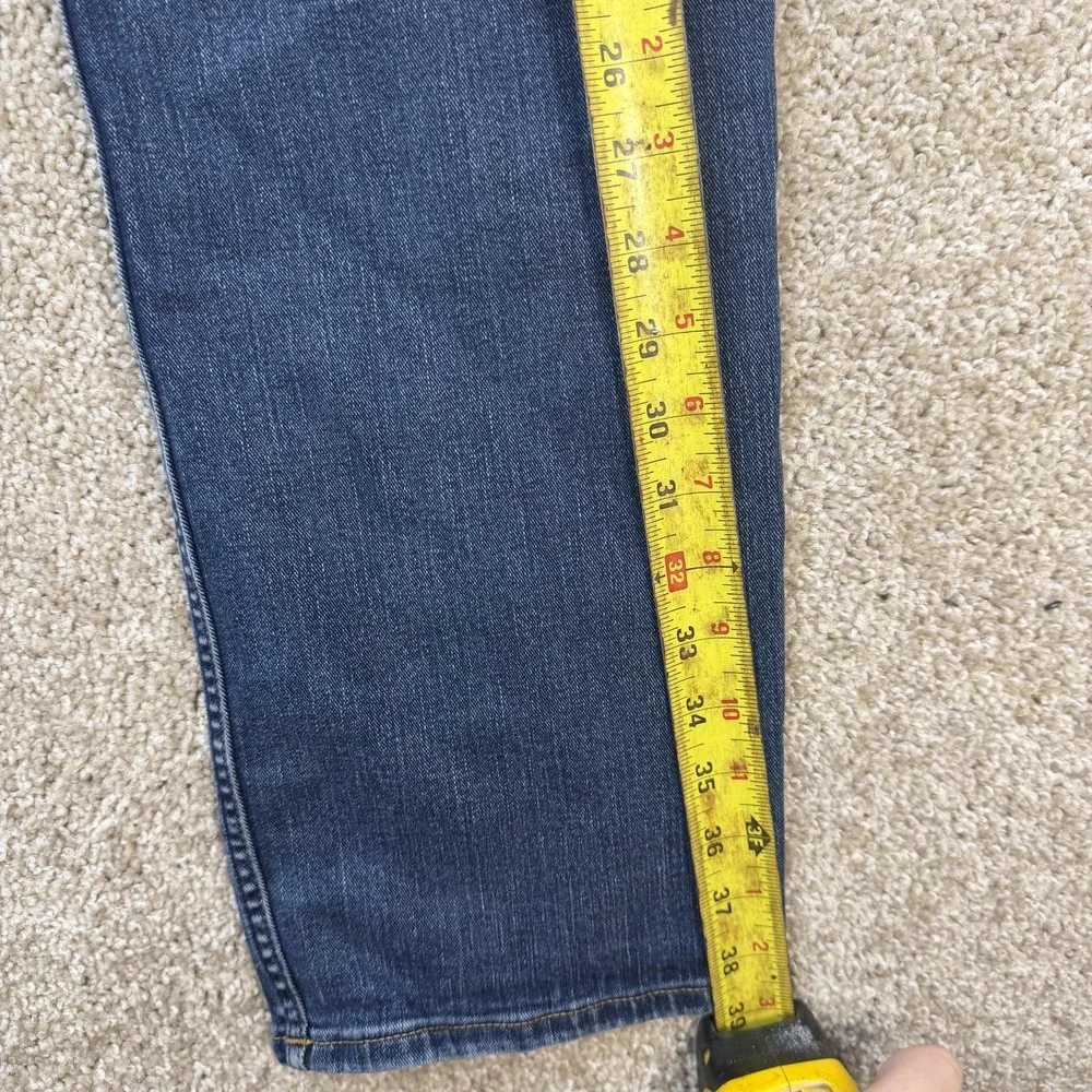 Calvin Klein Jeans Mens 33x28 Medium Wash Blue Denim Regular Straight Stretch